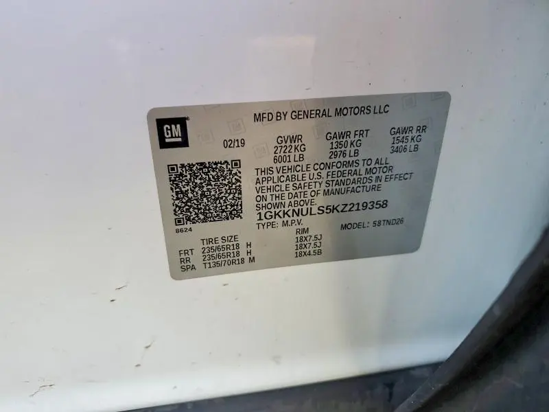 2019 GMC ACADIA SLT-1  