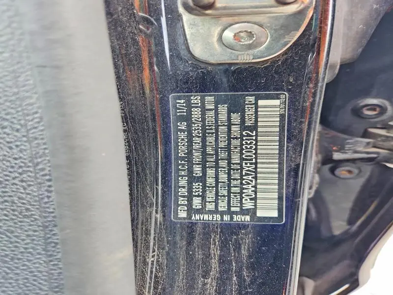 2015 PORSCHE PANAMERA 2  