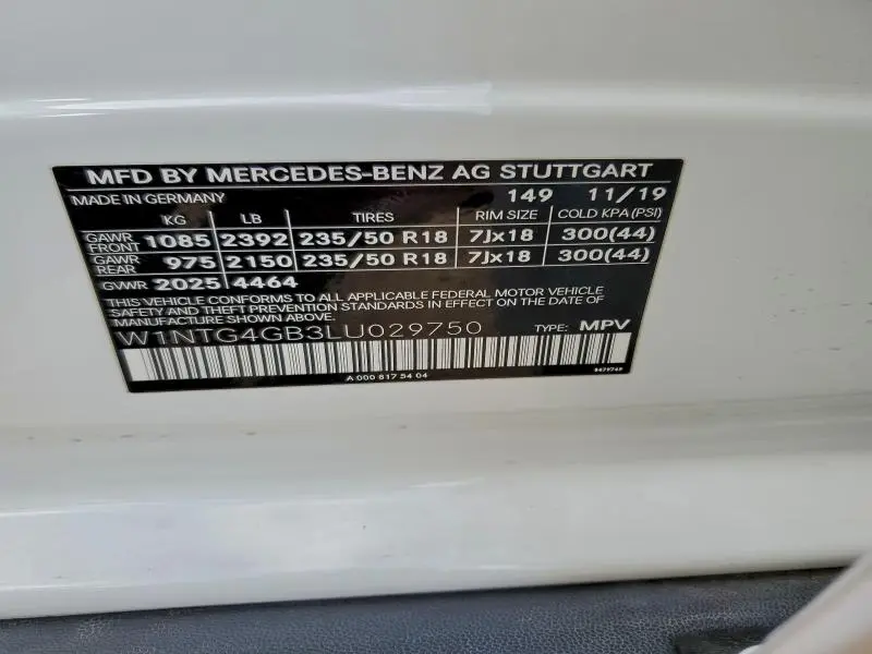 2020 MERCEDES-BENZ GLA 250 4MATIC  