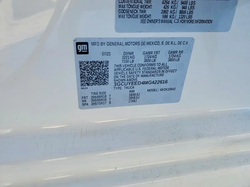 2021 CHEVROLET SILVERADO K1500 RST  