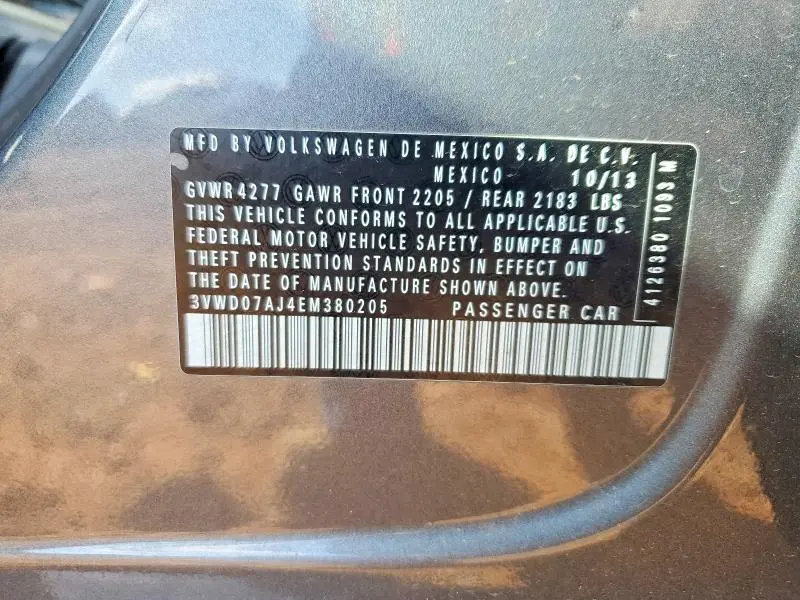 2014 VOLKSWAGEN JETTA SE  