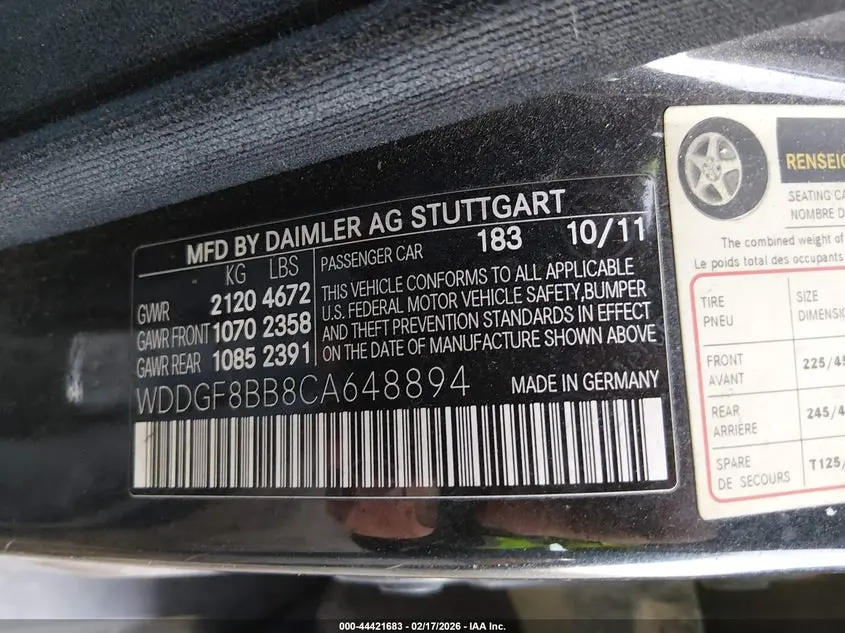 2012 MERCEDES-BENZ C 300 SPORT 4MATIC