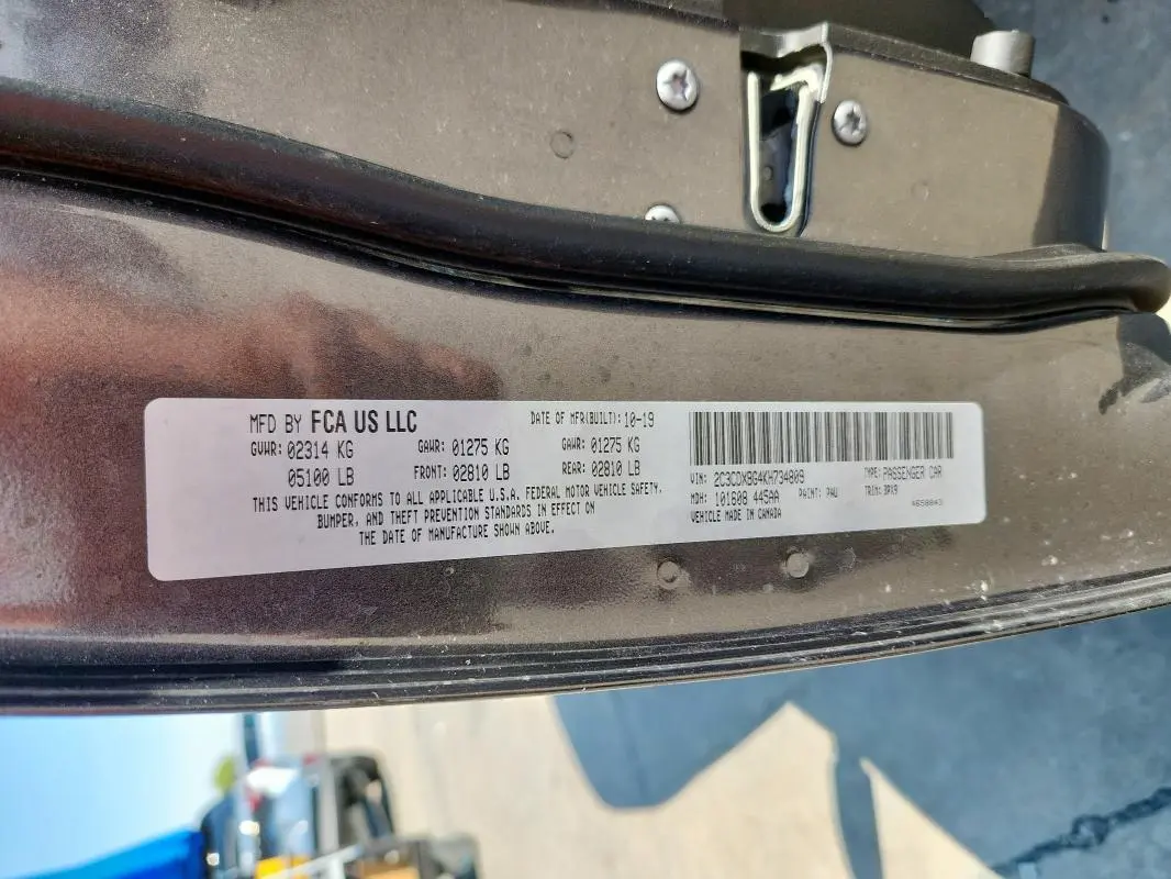 2019 DODGE CHARGER SXT  