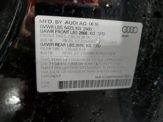 2017 AUDI Q5 PREMIUM  