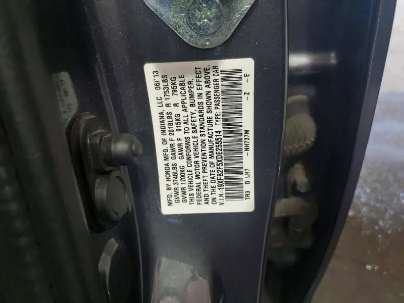 2013 HONDA CIVIC LX  