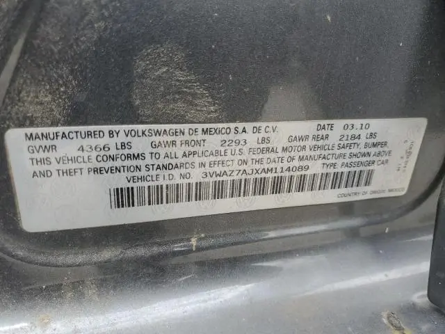 2010 VOLKSWAGEN JETTA LIMITED  