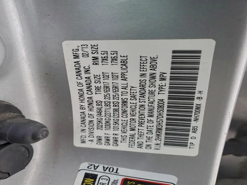 2013 HONDA CR-V EX  