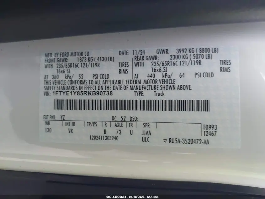 2024 FORD TRANSIT-150  