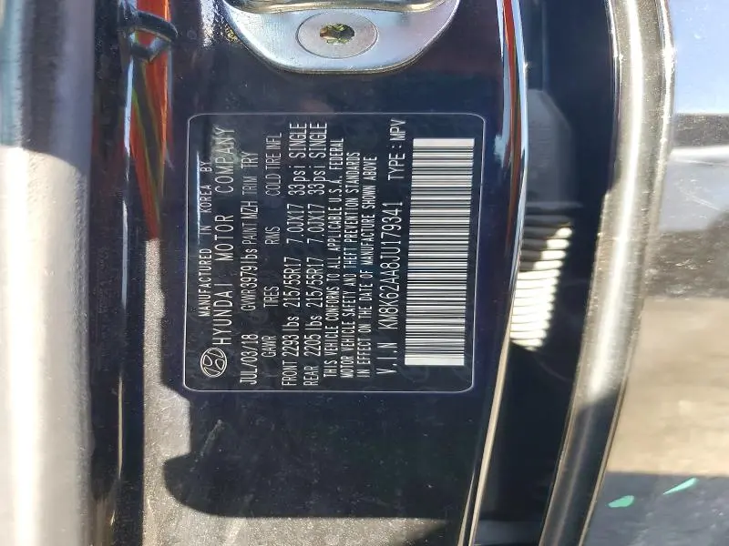2018 HYUNDAI KONA SEL  