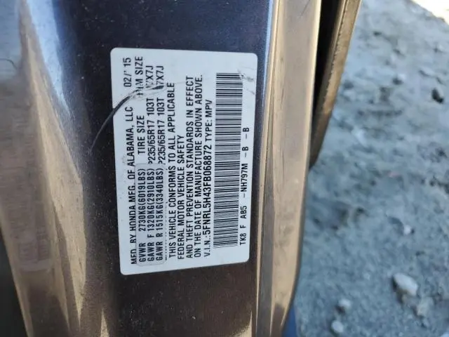 2015 HONDA ODYSSEY EX  