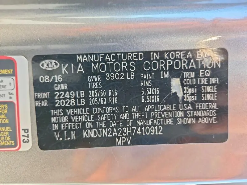 2017 KIA SOUL BASE  