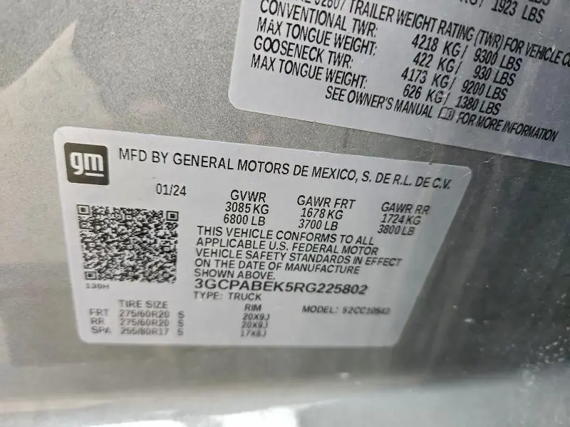 2024 CHEVROLET SILVERADO C1500 CUSTOM  