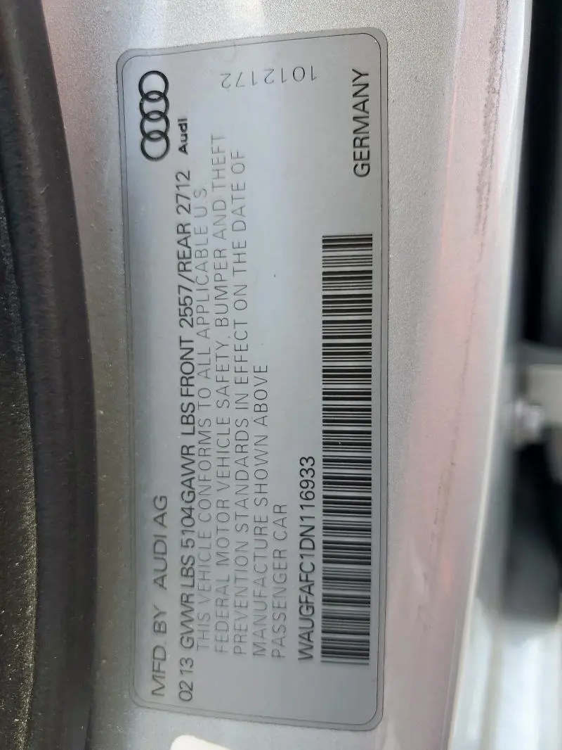 2013 AUDI A6 PREMIUM PLUS  