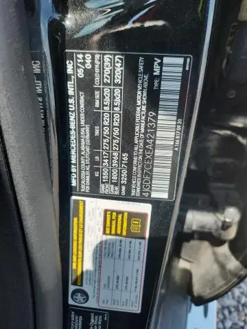 2014 MERCEDES-BENZ GL 450 4MATIC  