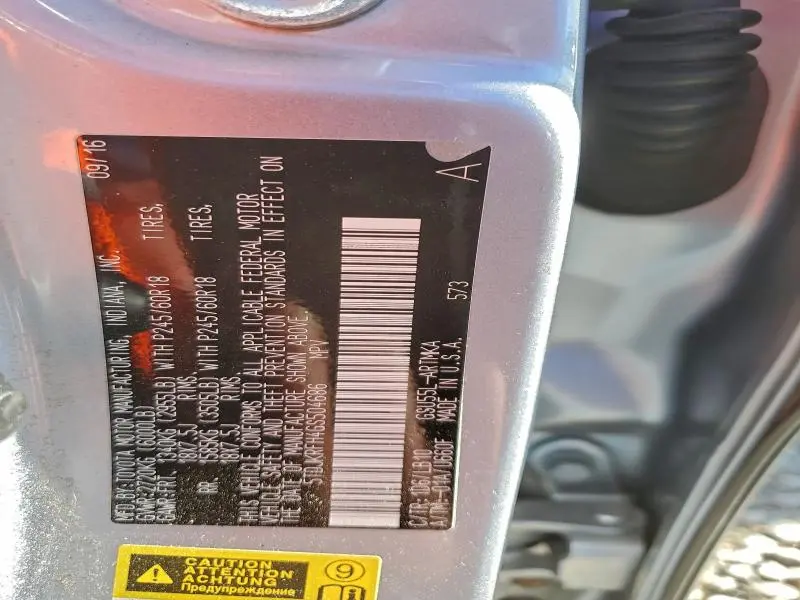 2016 TOYOTA HIGHLANDER XLE  