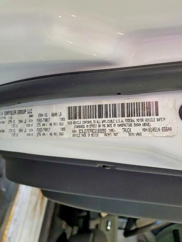 2012 DODGE RAM 1500 SLT  