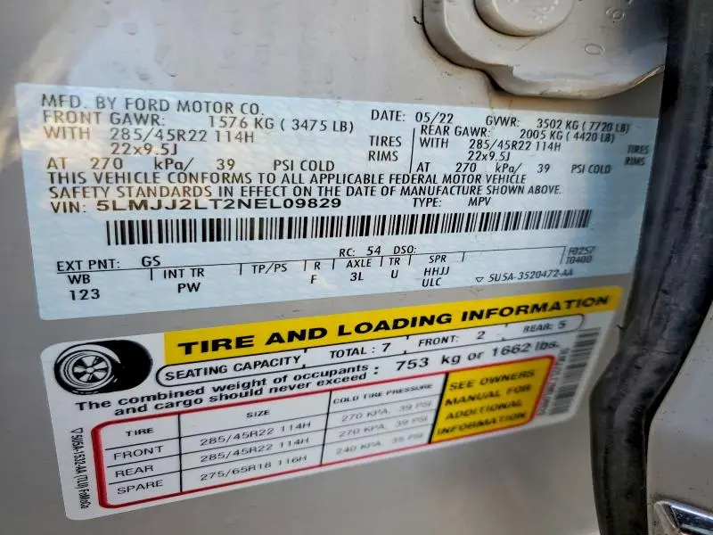 2022 LINCOLN NAVIGATOR RESERVE  