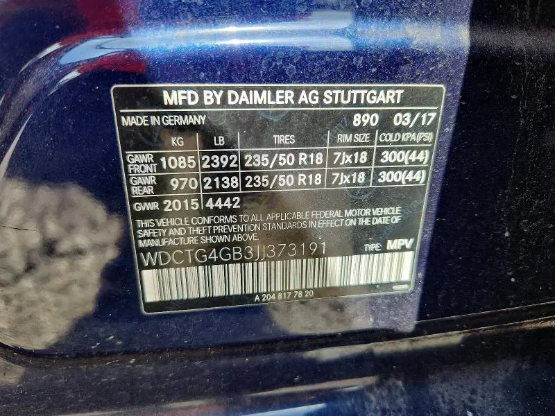 2018 MERCEDES-BENZ GLA 250 4MATIC  
