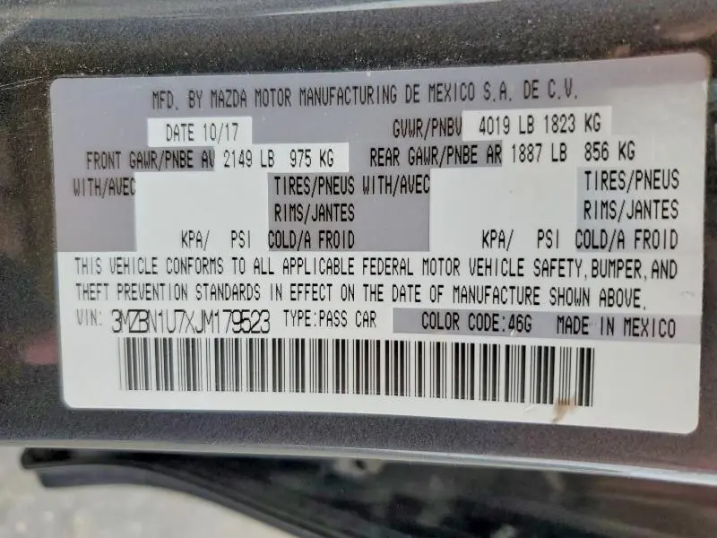 2018 MAZDA 3 SPORT  
