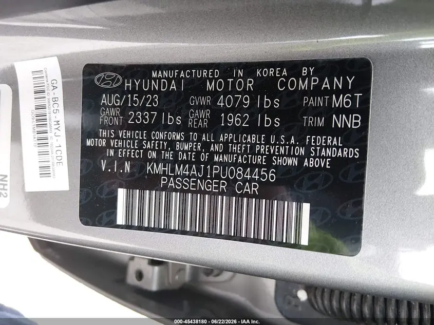 2023 HYUNDAI ELANTRA HYBRID BLUE