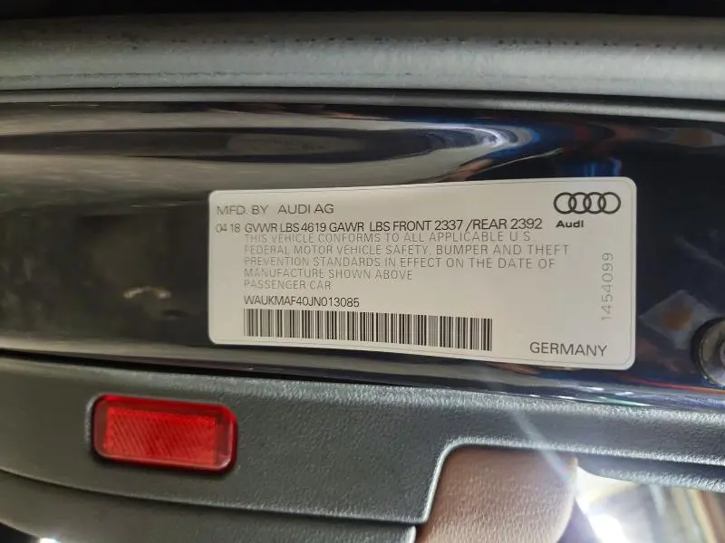 2018 AUDI A4 PREMIUM  