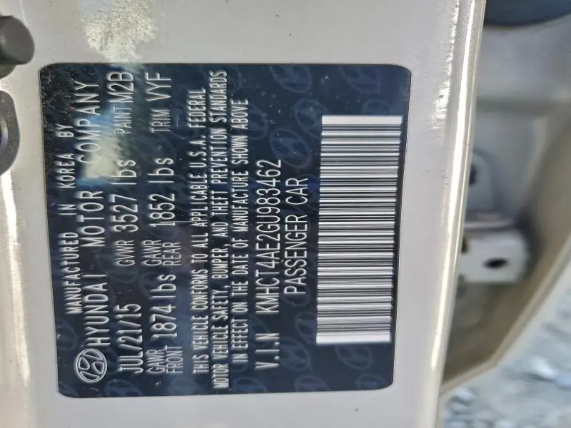 2016 HYUNDAI ACCENT SE  