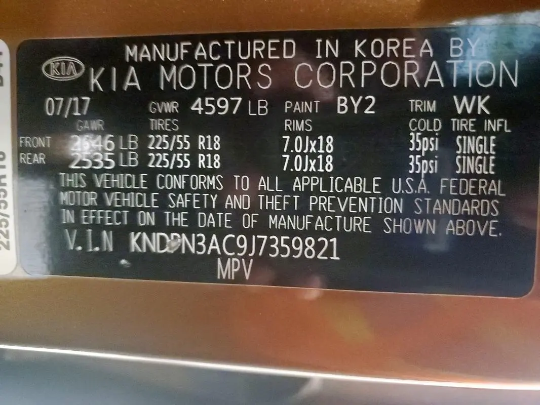 2018 KIA SPORTAGE EX  