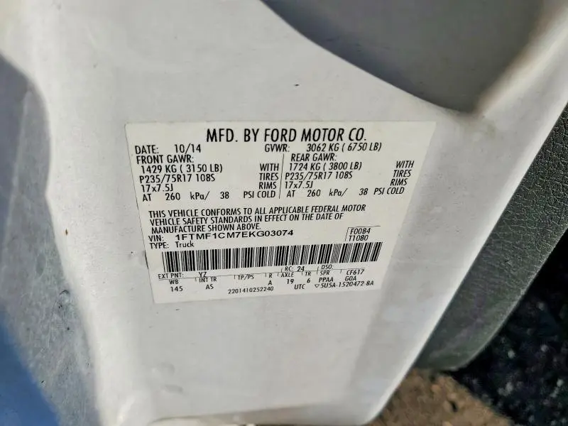 2014 FORD F150   