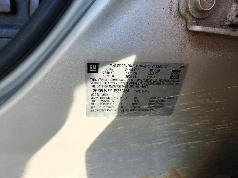 2015 GMC TERRAIN SLE  