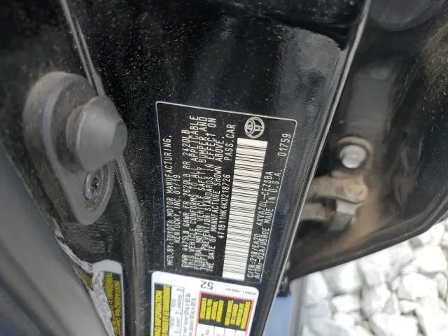 2019 TOYOTA CAMRY L  