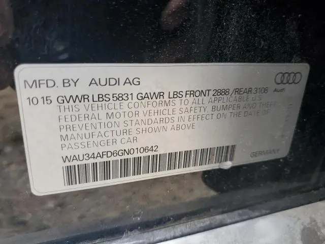 2016 AUDI A8 L QUATTRO  