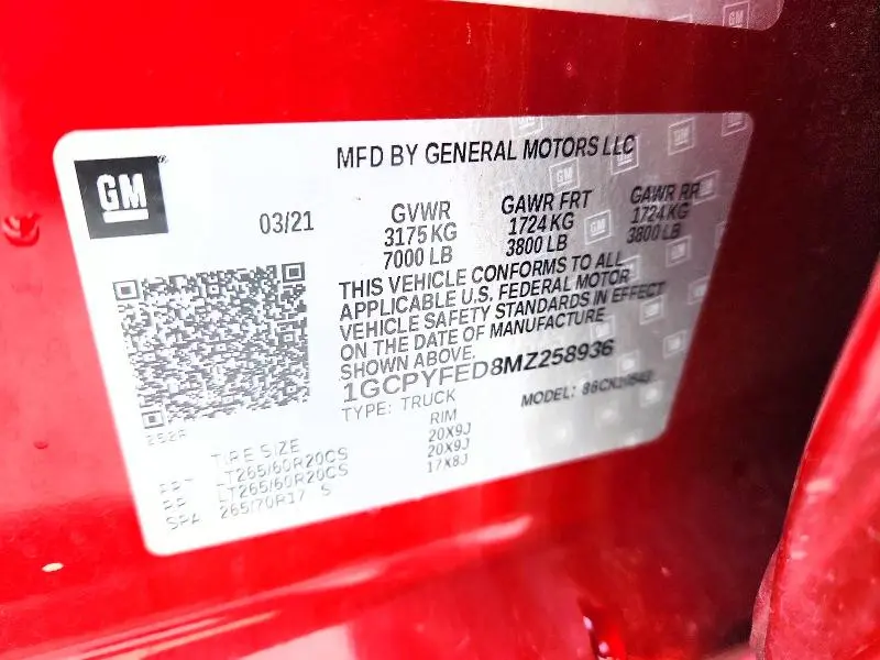 2021 CHEVROLET SILVERADO K1500 LT TRAIL BOSS  