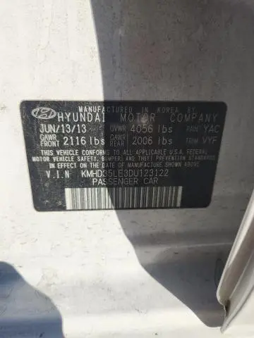 2013 HYUNDAI ELANTRA GT BASE  