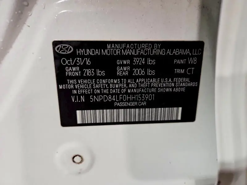 2017 HYUNDAI ELANTRA SE  