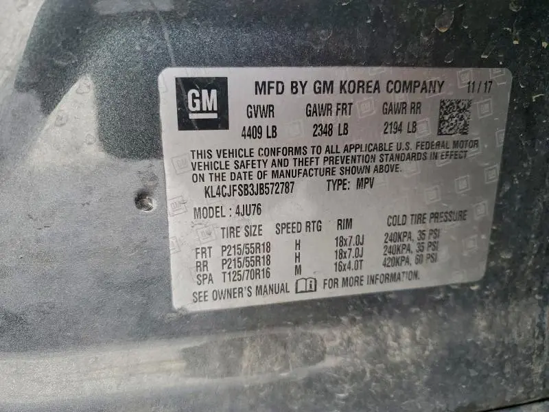 2018 BUICK ENCORE PREFERRED II  