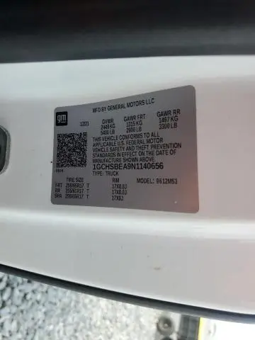 2022 CHEVROLET COLORADO   