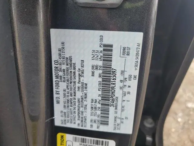 2020 FORD FUSION SE