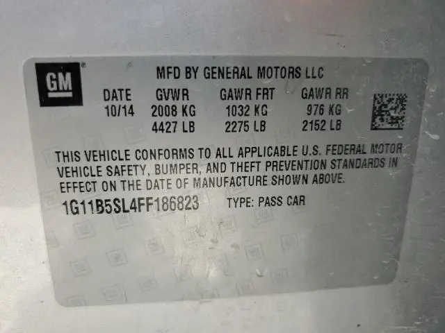 2015 CHEVROLET MALIBU LS  