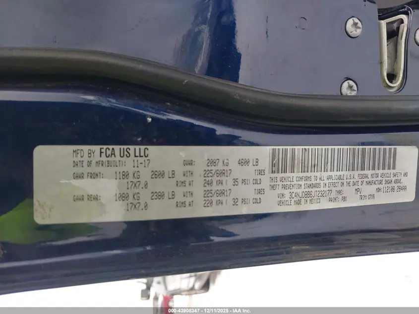 2018 JEEP COMPASS LATITUDE 4X4