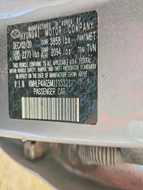 2021 HYUNDAI ELANTRA LIMITED  