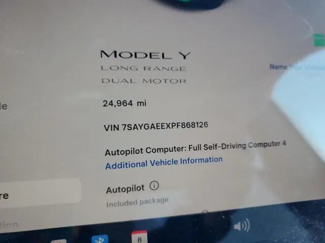 2023 TESLA MODEL Y   