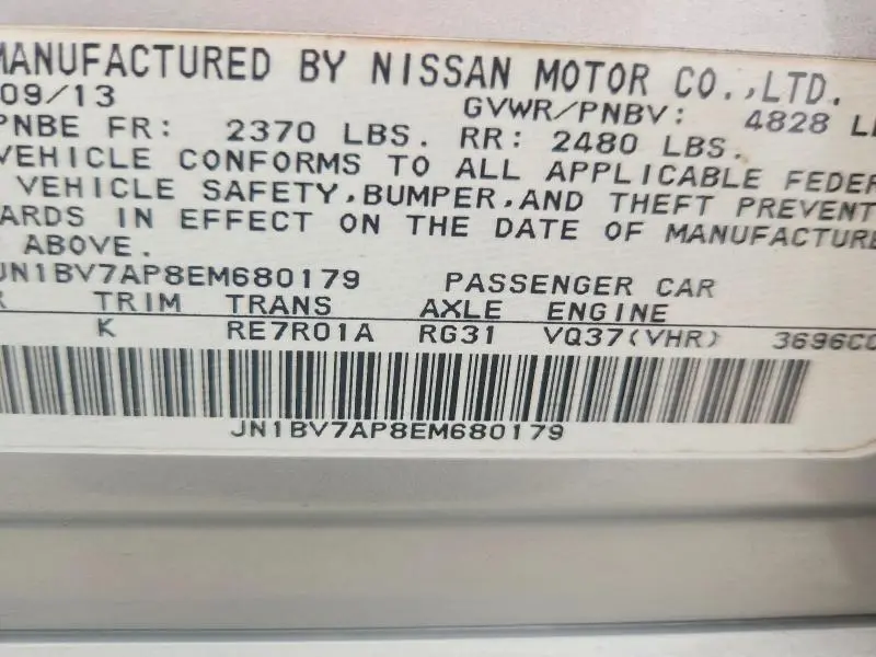 2014 INFINITI Q50 PREMIUM  