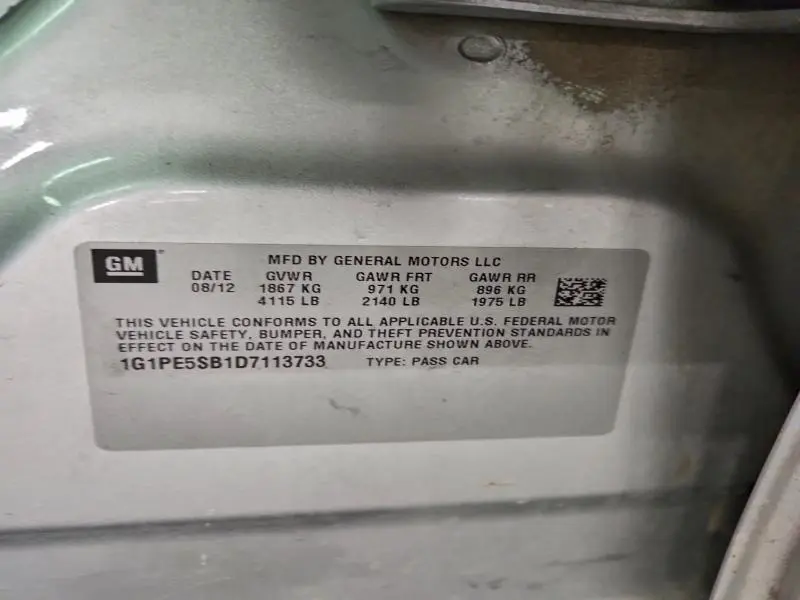 2013 CHEVROLET CRUZE LT  