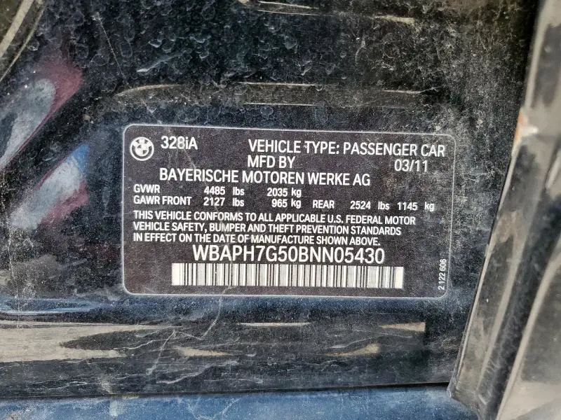 2011 BMW 328 I  