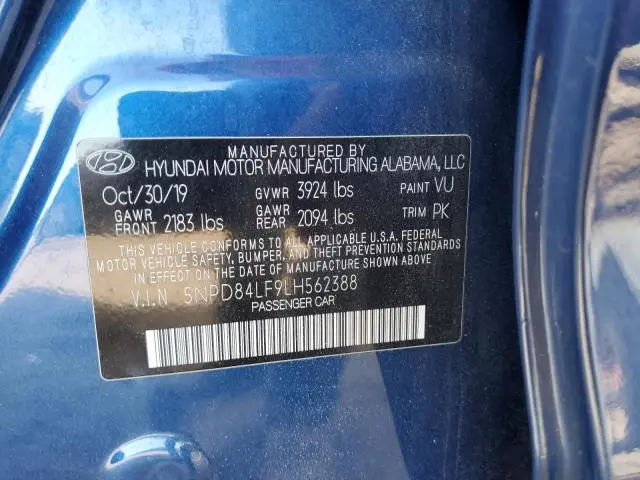 2020 HYUNDAI ELANTRA SEL  