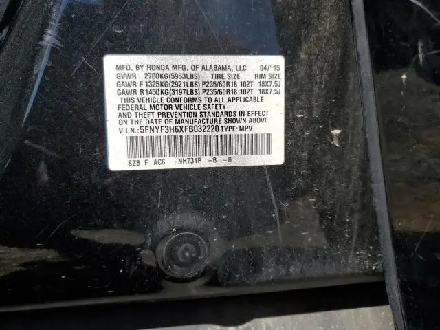 2015 HONDA PILOT EXL