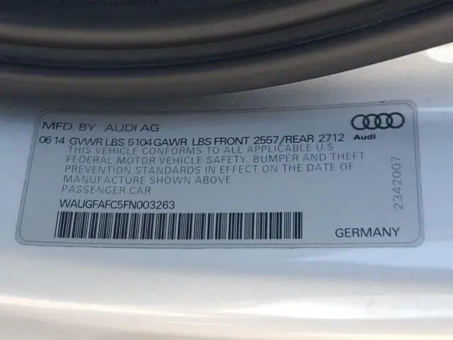 2015 AUDI A6 PREMIUM PLUS  
