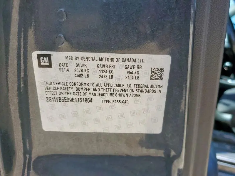 2014 CHEVROLET IMPALA LIMITED LT