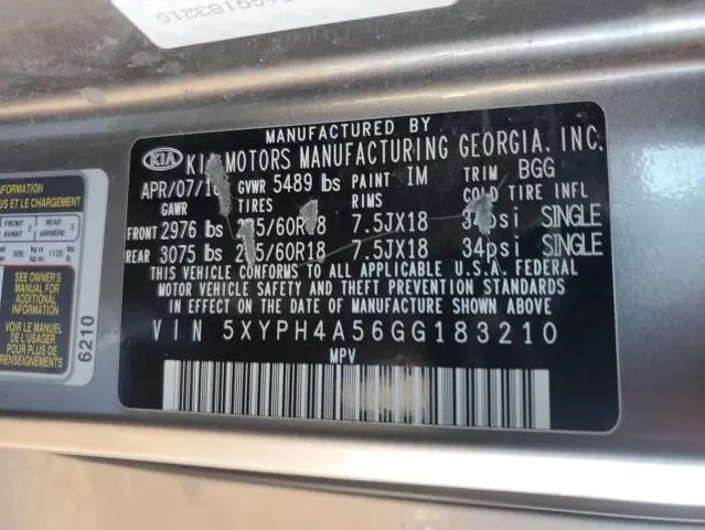 2016 KIA SORENTO EX  