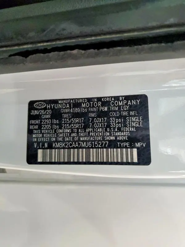 2021 HYUNDAI KONA SEL  